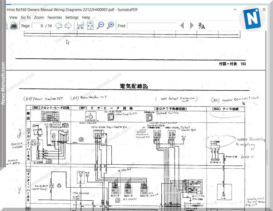 Hino Rd160 Owners Manual Wiring Diagrams