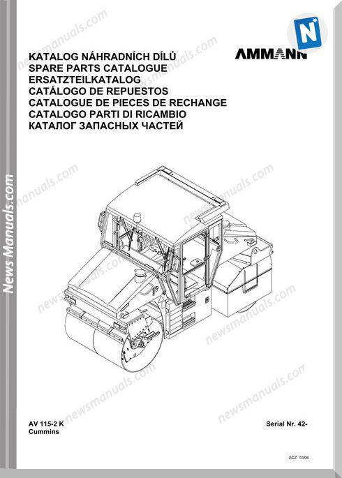 Ammann 0610 Av115 2K Parts Catalogue