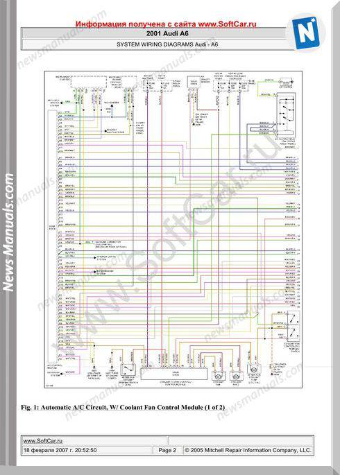Audi A6 2001 Wiring Diagram