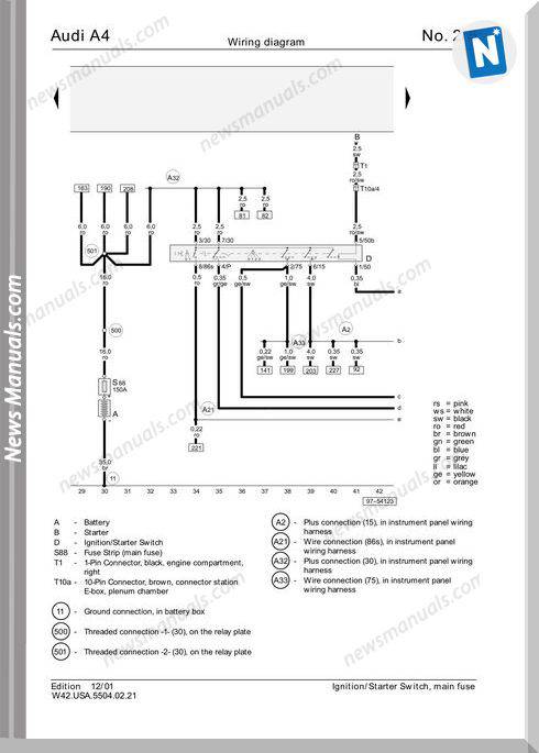 Audi A6 Instruction Wiring Diagram 0650