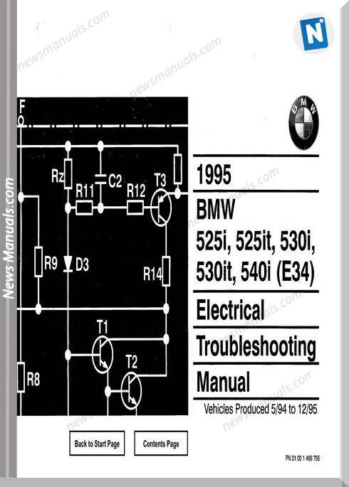 Bmw 525I 525It 530I 530It 540I 1995 Troubles Manual