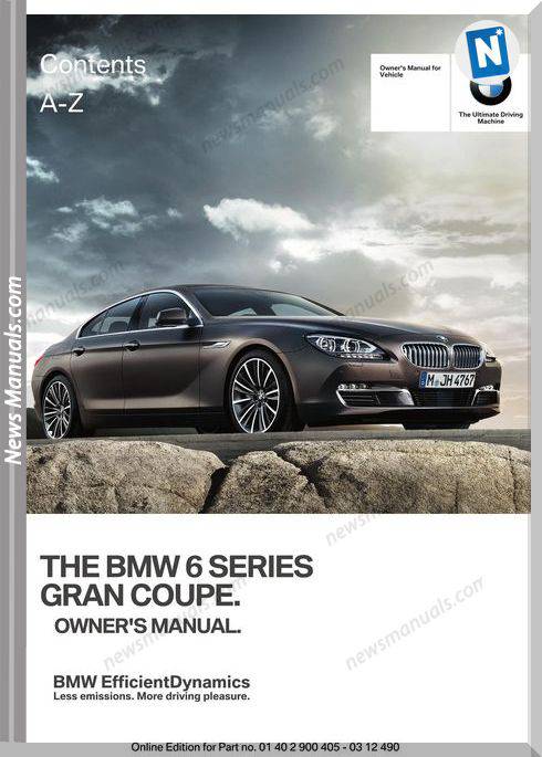 Bmw 6 Coupe Series 2013 Owners Manual