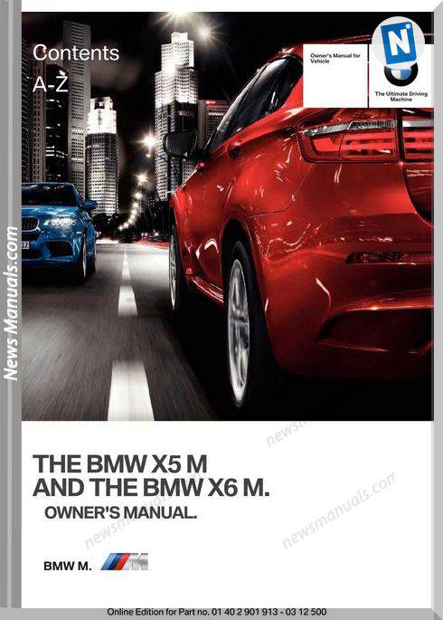 Bmw X5M X6M Series 2013 Owners Manual