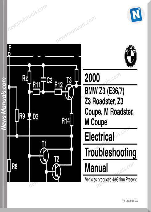 Bmw Z3M Roadster Z3 M Coupe 2000 Troubleshooting Manual