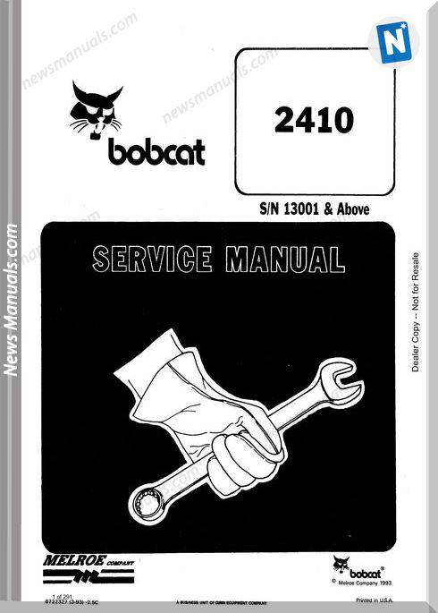 Bobcat 2410 Service Manual