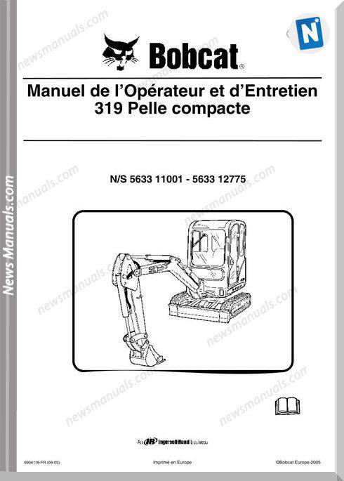 Bobcat 319 Service Manual In French
