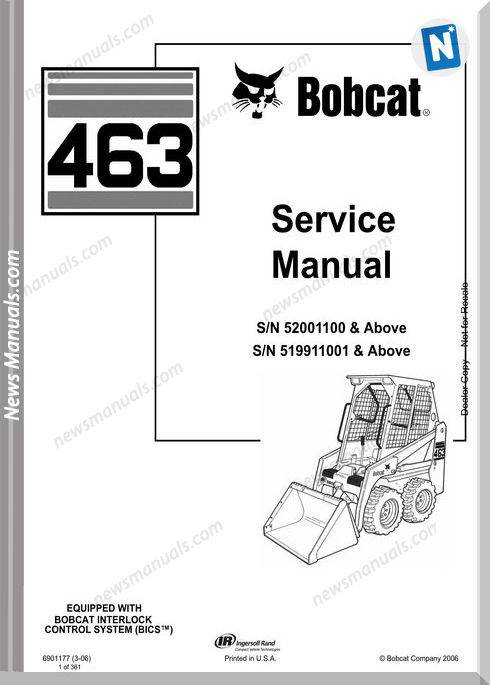 Bobcat 463 Service Manual