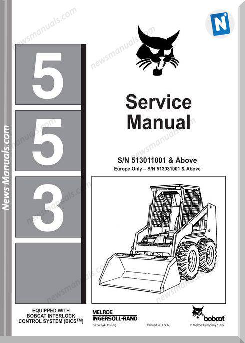 Bobcat 553 Service Manual Full Ebook