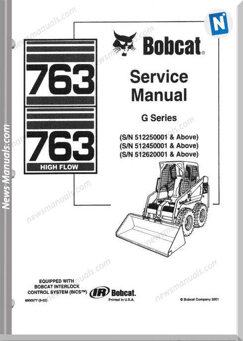 Bobcat 763 Service Manual