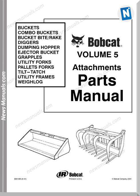 Bobcat Utility Forks Parts Catalog