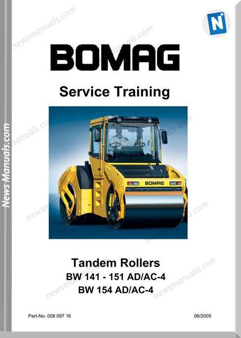 Bomag Bw141 151 154 Acad 4 Service Training