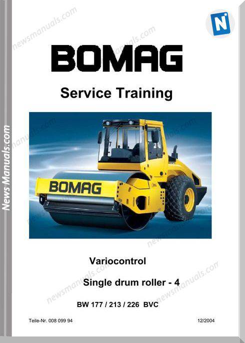 Bomag Bw177-4,213-4,226-4 Service Training Manual