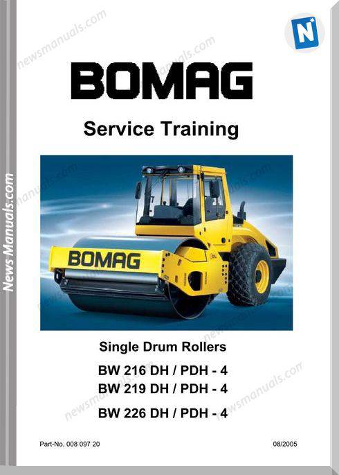 Bomag Bw216,219Dh-4 Service Training Manual
