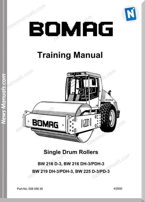 Bomag Bw216Dh-3,225D-3 Service Training Manual