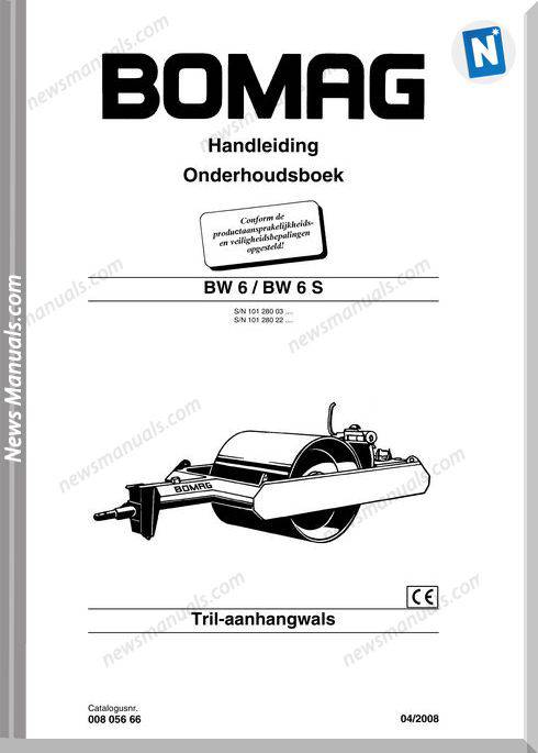 Bomag Bw6 6S Maintenance Manual