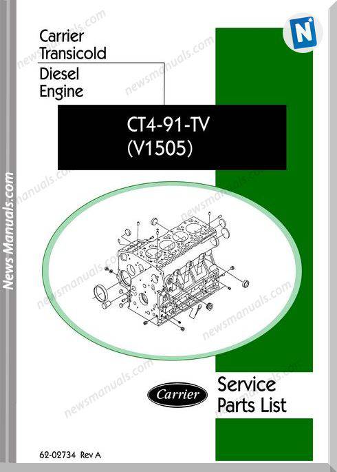 Carrier Ct4 91 Tv V1505 Diesel Engine Parts List