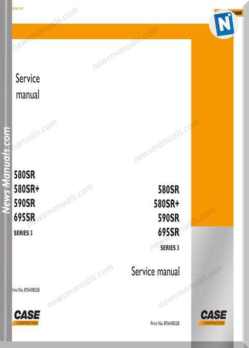 Case 580Sr 590Sr Service Manual