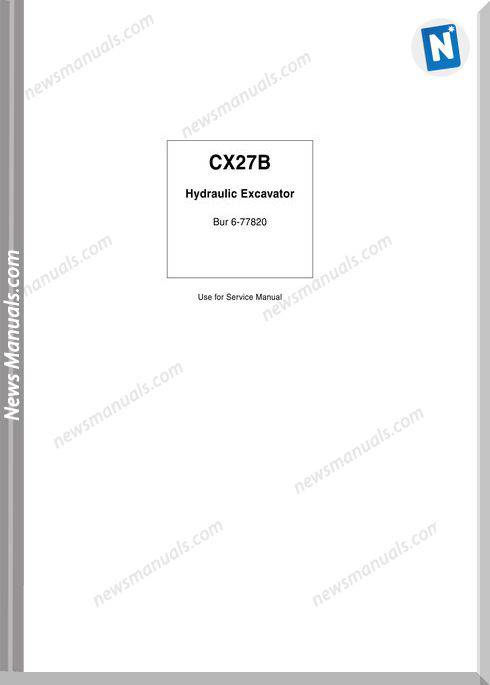 Case Cx27B Series Service Manual