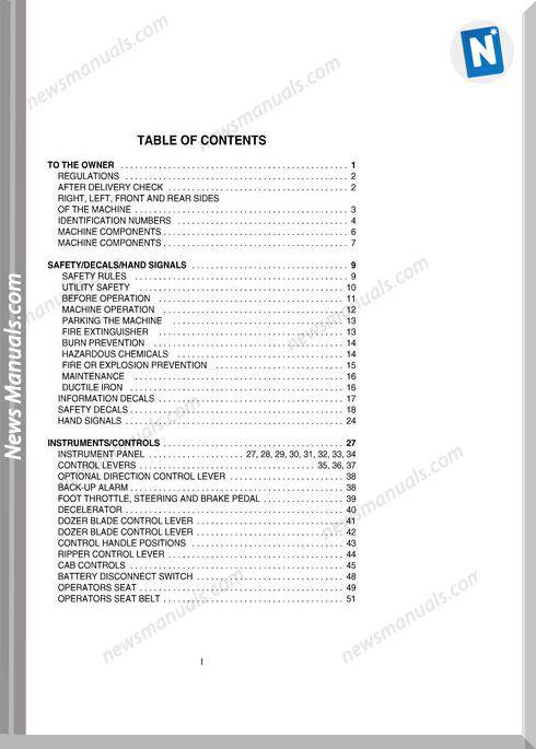 Case Dozer Crawler 750H Operators Manual