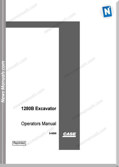Case Excavator 1280B Operators Manual