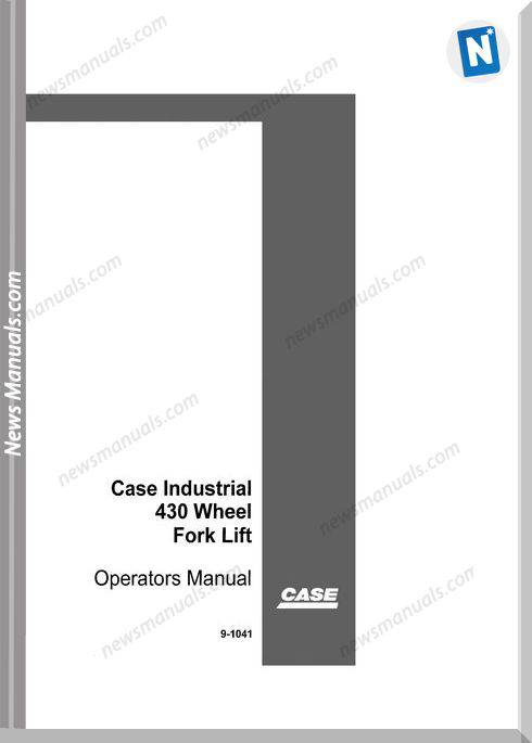 Case Forklift 430 Operators Manual