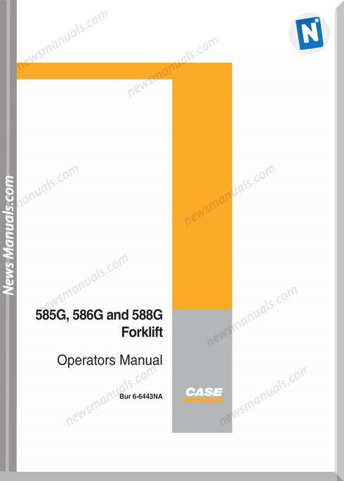 Case Forklift G Series Forklift Operators Manual
