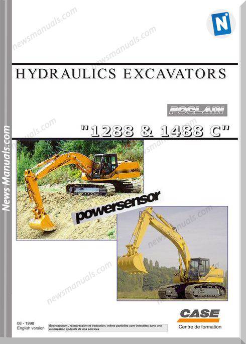 Case Hydraulic Excavators Poclan 1288 1488C Shop Manual