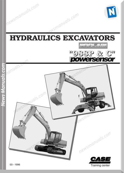 Case Hydraulic Excavators Poclan 988P C Shop Manual