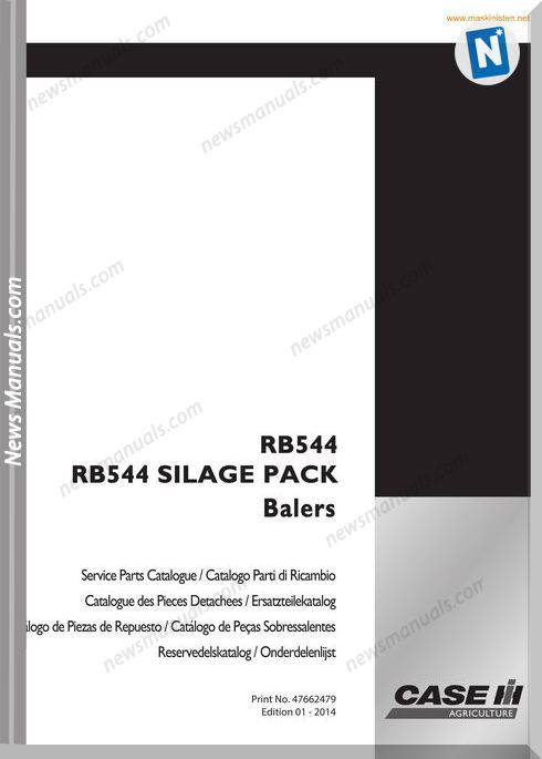 Case Ih Rb544 Silage Parts Catalogue Sec Wat