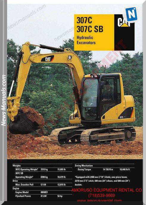 Caterpillar 307 Csb Technical Specifications