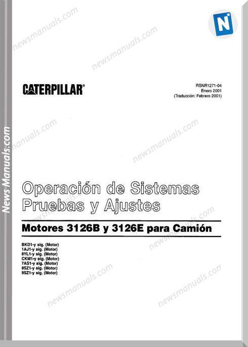 Caterpillar 3126 Manual Servicio Motores De Camiones