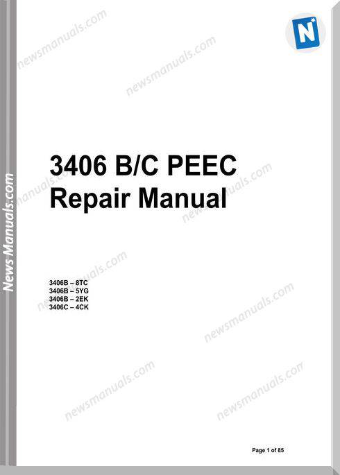 Caterpillar 3406 B-C Peec Repair Manual
