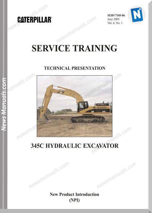 Caterpillar 345C Excavador Hidraulic Technical Manual