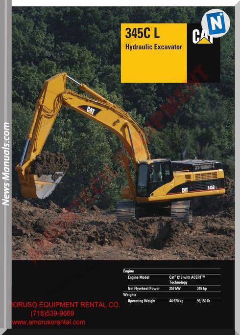 Caterpillar 345Cl Technical Specifications