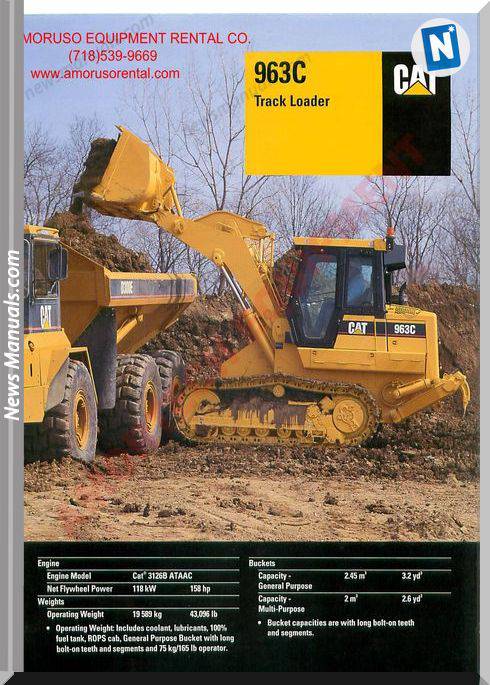 Caterpillar 963 Technical Specifications