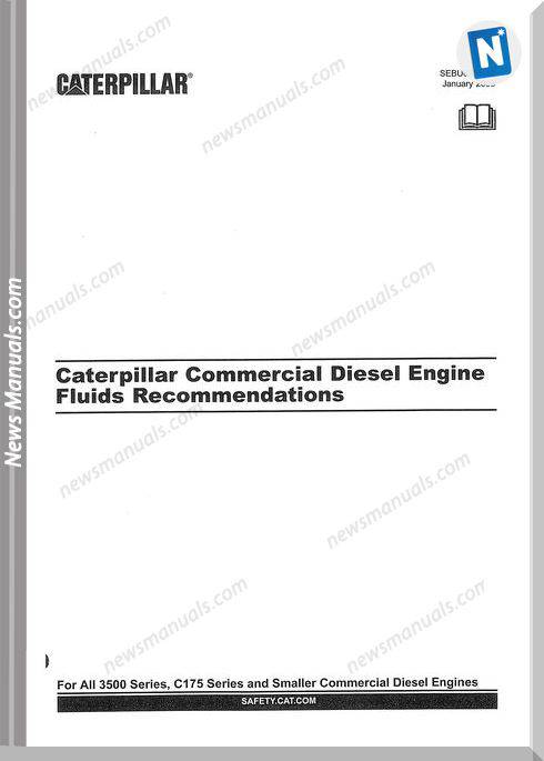 Caterpillar Commercial Diesel Engine Fluids Recommendations