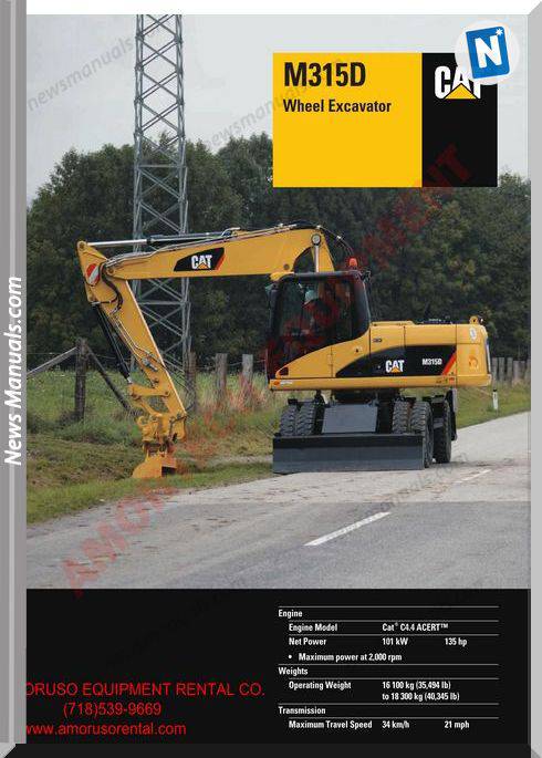 Caterpillar M315 Technical Specifications