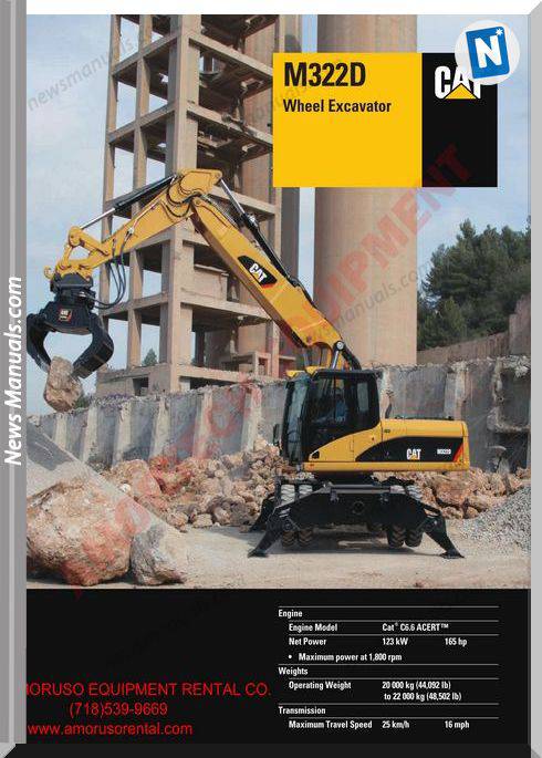 Caterpillar M322 Technical Specifications