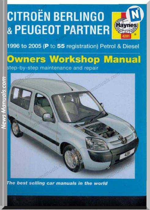 Citroen Berlingo Peugeot Partner Repair Manual 1996-2005