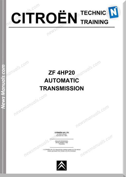 Citroen Technical Training Zf4 Hp20 Transmission