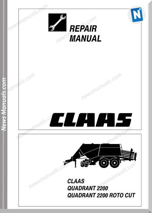 Claas Quadrant 2200-2200 Roto Cut Balers Repair Manual