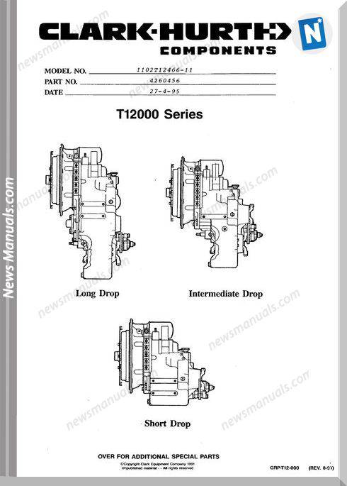 Clark Hurt Components T12000 Series Parts Manual