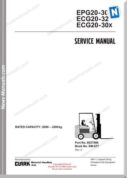 Clark models 677 Service Manual