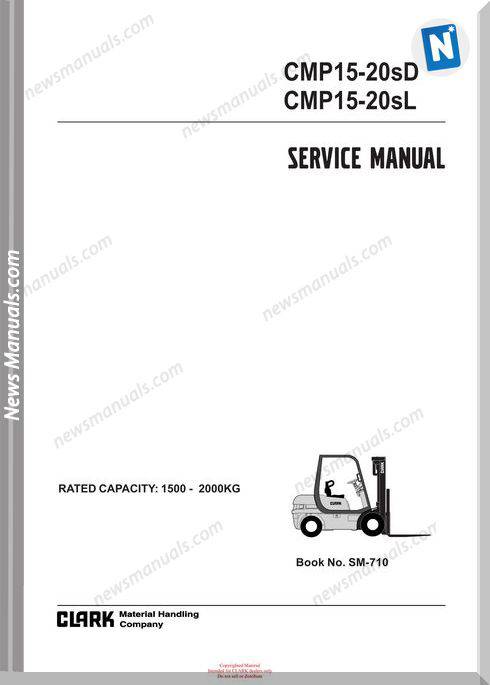 Clark models 710 Service Manual