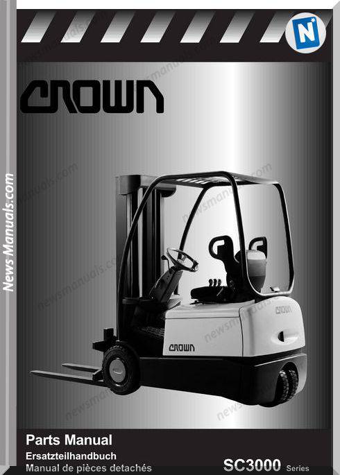 Crown Forklifts Parts Manuals Model Mp-Sc3000-Gb 10-99