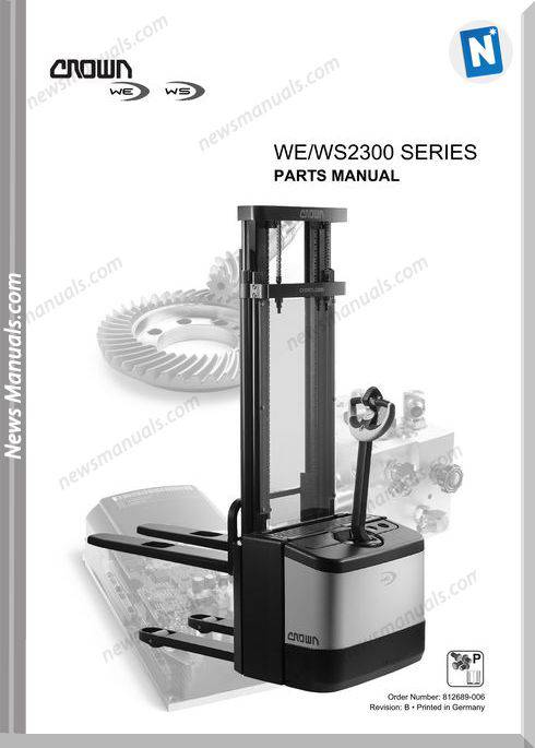 Crown Forklifts Parts Manuals Model We Ws2300 Parts