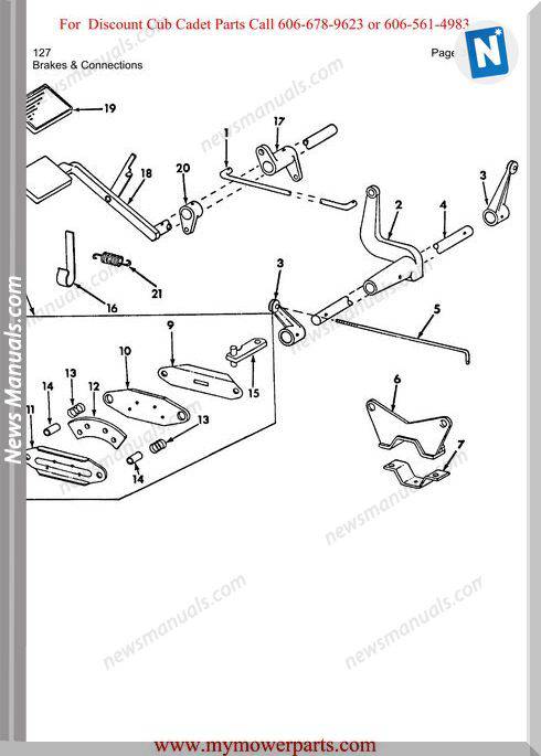 Cub Cadet Parts Manual For Model 127