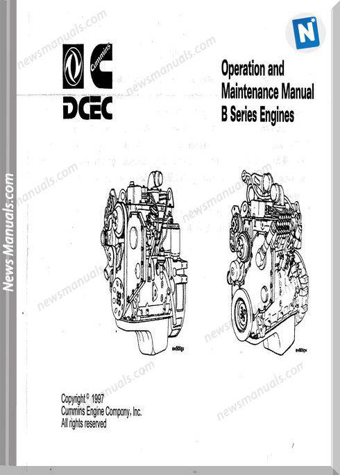 Cummins B Series Engines Operation Maintenance Manual