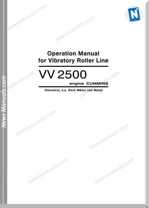 Cummins Engine Vv2504A1 Operation Manual