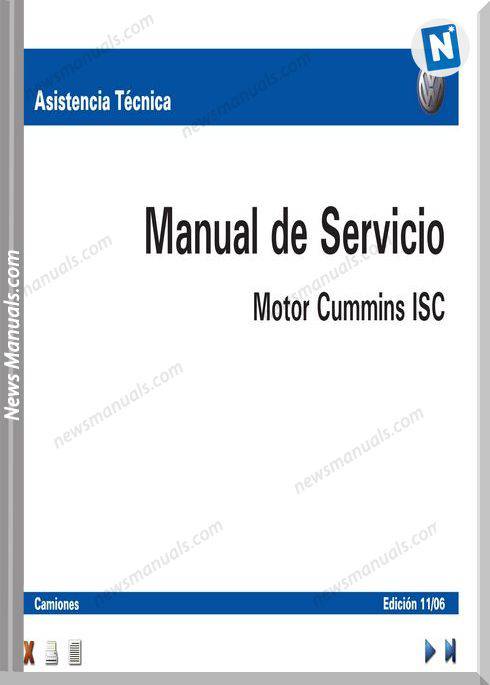 Cummins Isc Engine Workshop Manual